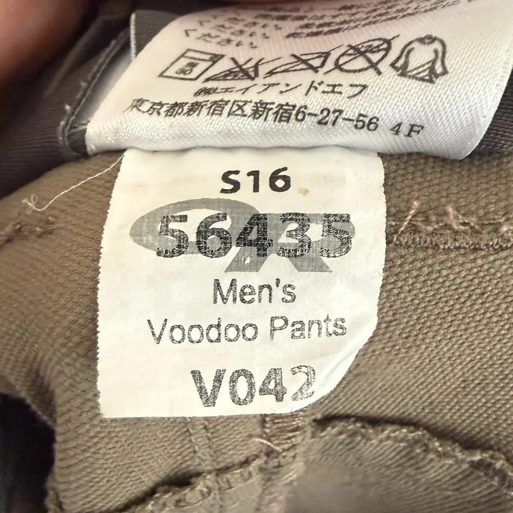 Outdoor Research Voodoo Pants Mens 38x34 Brown Gorpcore Hiking Outdoors
